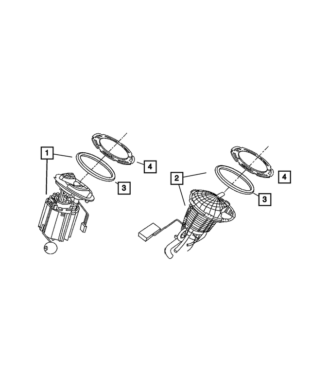 5136022AE - Fuel: Fuel Pump/level Unit Module Package, Left for Chrysler: 300 | Dodge: Charger, Magnum Image