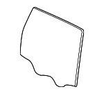 95854261101 - Body: Door Glass for Porsche: Cayenne Image