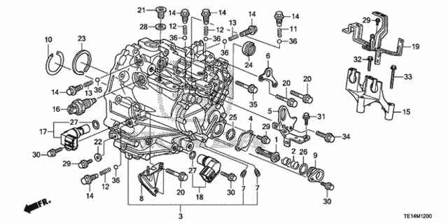 MT Transmission Case (V6) for 2012 Honda Accord #0