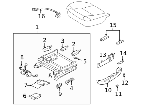 Tracks & Components for 2005 Saab 9-5 #0