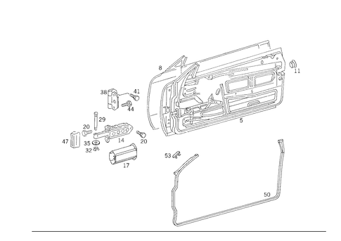 Front Doors for 1989 Mercedes-Benz 300CE #0
