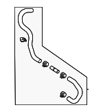 16260F0210 - Cooling System: By-Pass Hose for Lexus Image