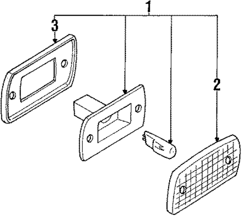 Side Marker Lamps for 1984 Nissan Sentra #0