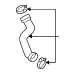 8E0145737Q - Cooling System: Pressure Hose for Audi: A4, A4 Quattro Image