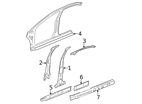 Center Pillar & Rocker for 2002 Chevrolet Impala #0