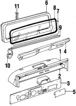 J5758706 - Body: Cowl Top Panel for Jeep: CJ7, Scrambler Image
