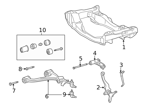 Suspension Components for 2000 Mercedes-Benz E320 #0