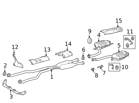 Exhaust Components for 2024 Lexus LS500h #0