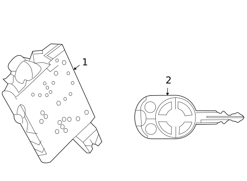 Anti-Theft Components for 2008 Ford Edge #0