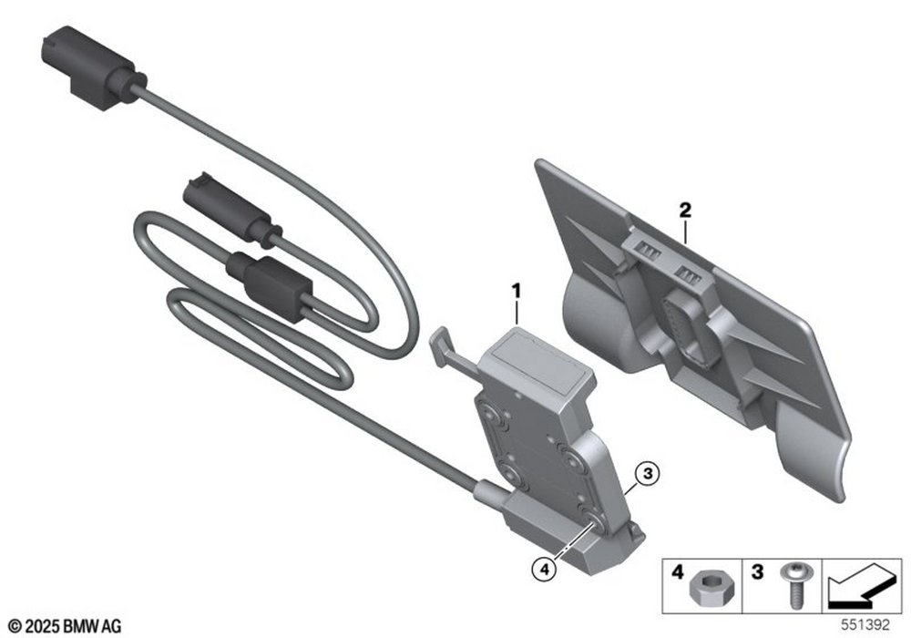65908535826 - Mount Cradle 2013-2021 BMW-Motorrad | BMW
