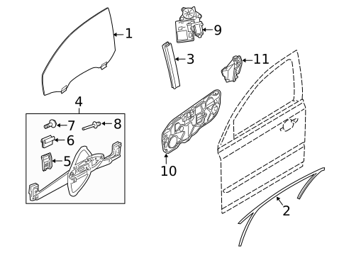 Front Door for 2009 Volvo V70 #0