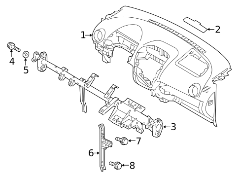 Instrument Panel for 2024 Mitsubishi Mirage #0