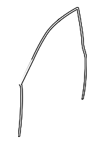 97053757601 - Body: Door Weather-strip for Porsche: Panamera Image