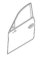 97053101202GRV - Body: Door Shell for Porsche: Panamera Image