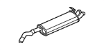 17A253609F - Exhaust: Rear Muffler for Volkswagen: Jetta Image