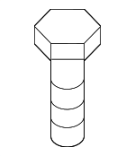 N10653102 - Exhaust: Catalytic Converter Bolt for Volkswagen Image