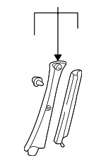 6221130350B0 - Body: Windshield Pillar Trim for Lexus: GS300, GS400 Image