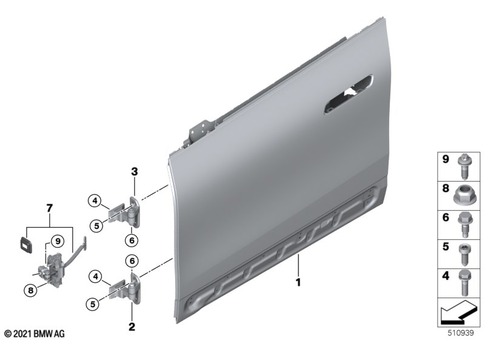 Door, Front for 2021 BMW iX M60 #0
