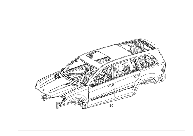 1646002307 - Body Shell: Body-in-White for Mercedes-Benz: GL320, GL550 Image image
