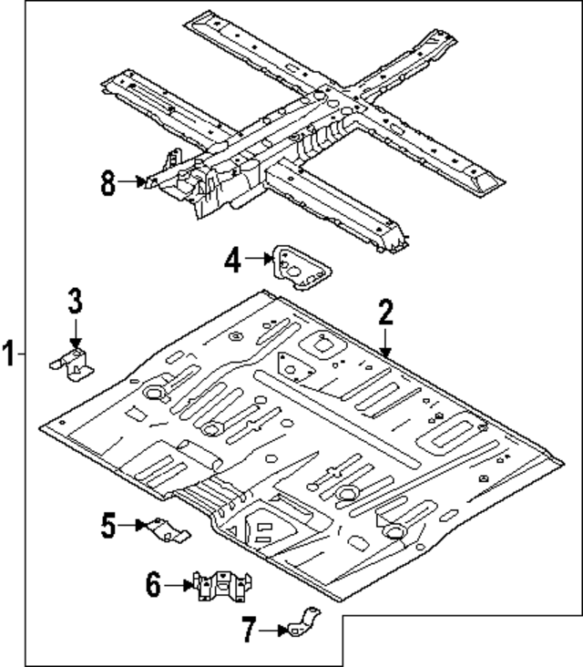 65112ES200 - : Floor Pan for Kia Image