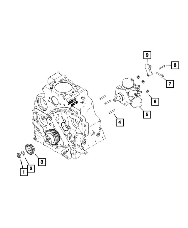 5086769AA - Fuel and Accelerator Pedal: Nut for Mopar Image image