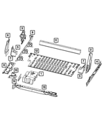 68628720AA - Body Sheet Metal Except Doors: Front Floor Crossmember for Mopar Image
