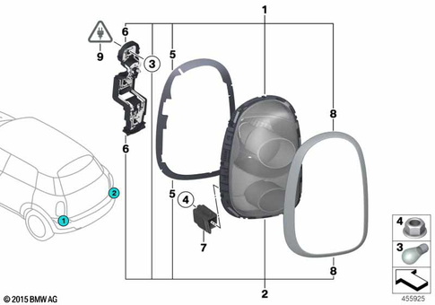 Rear Light for 2010 Mini Cooper S #0