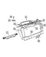 55056781AC - Cooling: Radiator To Grille Seal, Right for Chrysler: Aspen | Dodge: Durango Image
