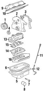 12537616 - Engine: Intake Manifold Gasket for GM Image