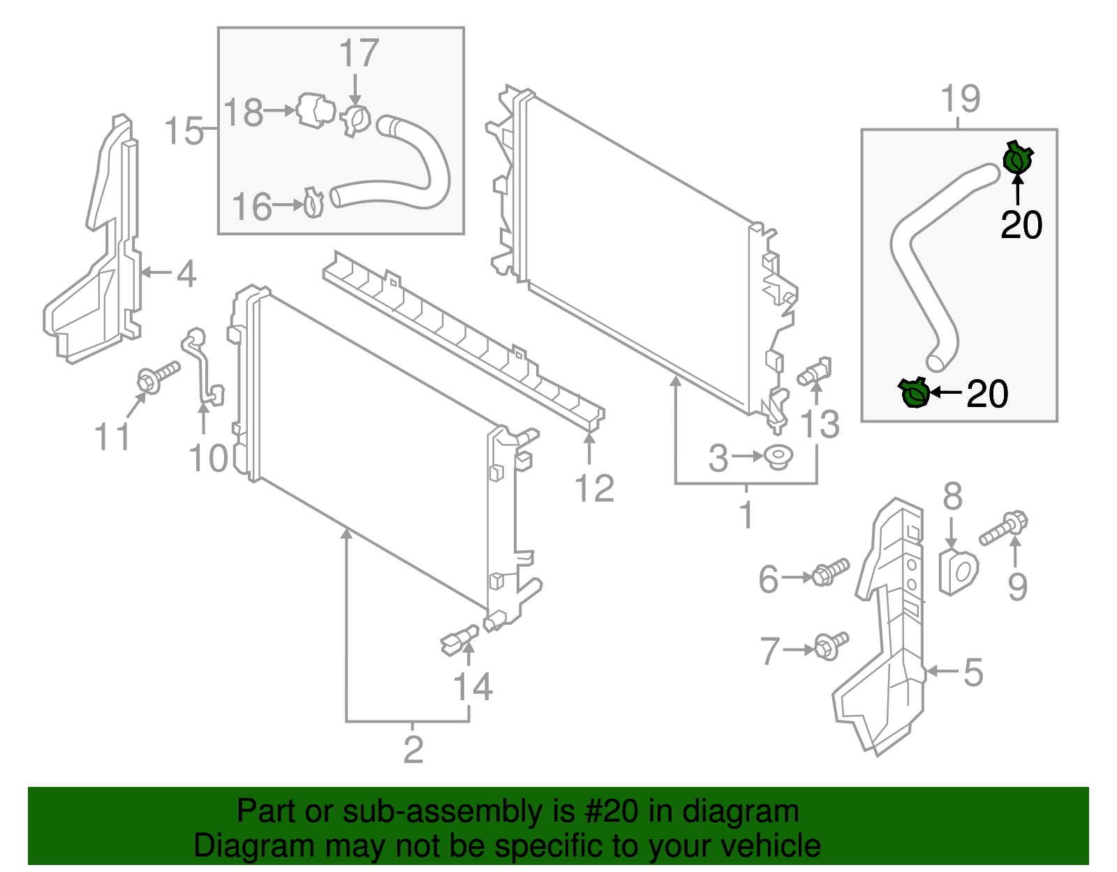 25331-1W041 - Water Inlet Hose Clamp 2012-2025 Kia | Kia.Parts Store