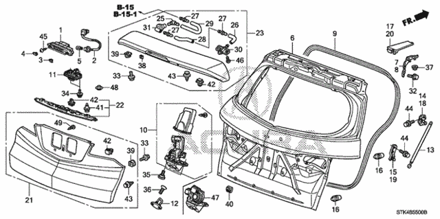 Tailgate for 2008 Acura RDX #0