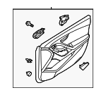 823053X051RY - : 2014-2016 Hyundai Elantra - Door Trim Panel for Hyundai: Elantra Image