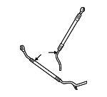 1J0422893JP - Steering: Pressure Hose for Volkswagen: Golf, Jetta, R32 Image