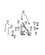68518759AB - Electrical: Windshield Washer Pump Grommet for Mopar Image