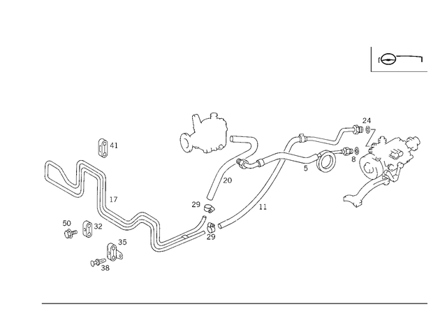1409978382 - : Hose for Mercedes-Benz Image