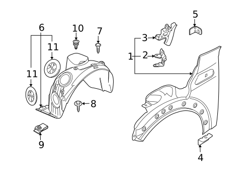 Fender & Components for 2013 Mini Cooper #0