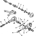 38100P6600 - : Ring &amp; Pinion for Nissan: 200SX Image