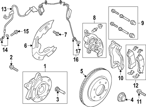 Brake Components for 2022 Ford Bronco #0