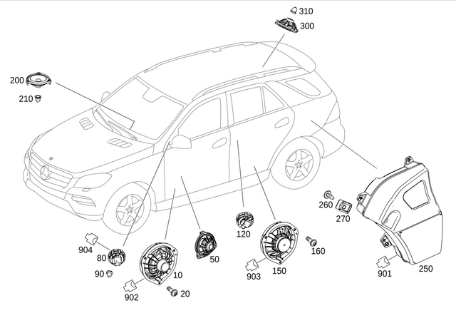 2928200000 - Electrical System: Speaker for Mercedes-Benz Image image
