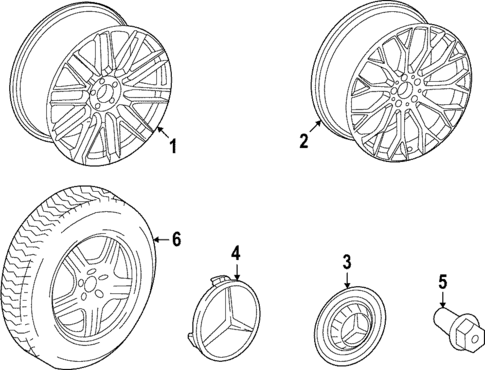 Wheels for 2025 Mercedes-Benz SL 55 AMG&reg; #0