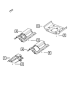 68156468AB - Exhaust: Floor Pan Shield, Front for Mopar Image