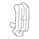 14078471 - Body: Knob for Chevrolet: Astro, Lumina APV | GMC: Safari | Pontiac: Trans Sport Image