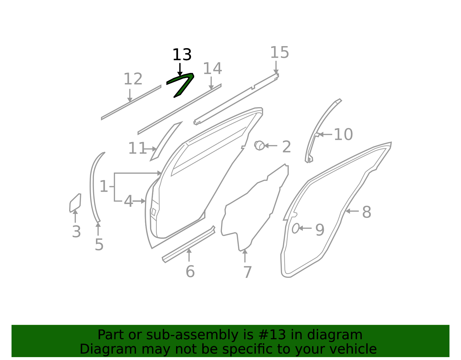 2007-2015 INFINITI Rear Molding 82284JK000 | Faulkner Infiniti of ...