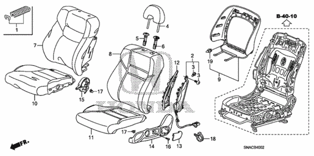 Front Seat (L.) (2) for 2011 Honda Civic #0