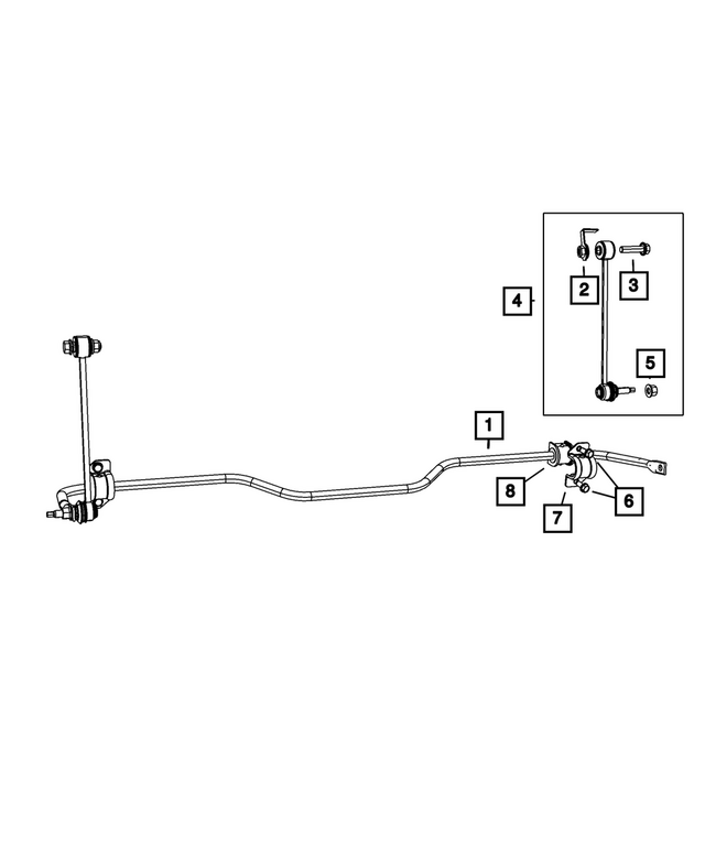6104241AB - Rear Suspension: Hex Head Bolt And Washer for Mopar Image image