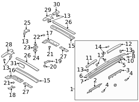 Luggage Carrier for 2002 Mazda Protege5 #0