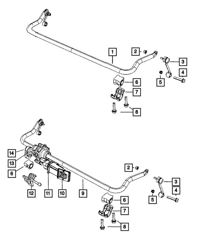 V2059975AC - Front Suspension: Stabilizer Bar Link Assembly for Mopar Image image