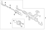 1184604500 - Steering: Rack And Pinion Assembly for Mercedes-Benz Image