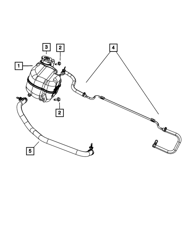5058407AG - Cooling: Coolant Bottle Inlet Hose for Mopar Image