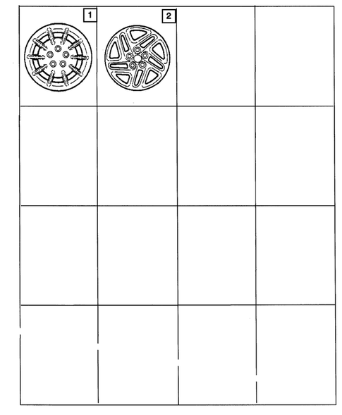 Wheel Covers and Center Caps for 2001 Dodge Intrepid #0